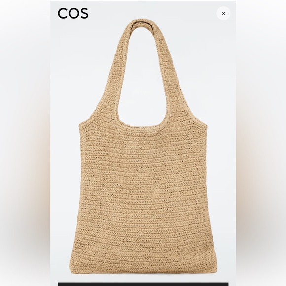 COS Oversized‎ Shopper Raffia Hobo Bag Travel - Picture 1 of 3